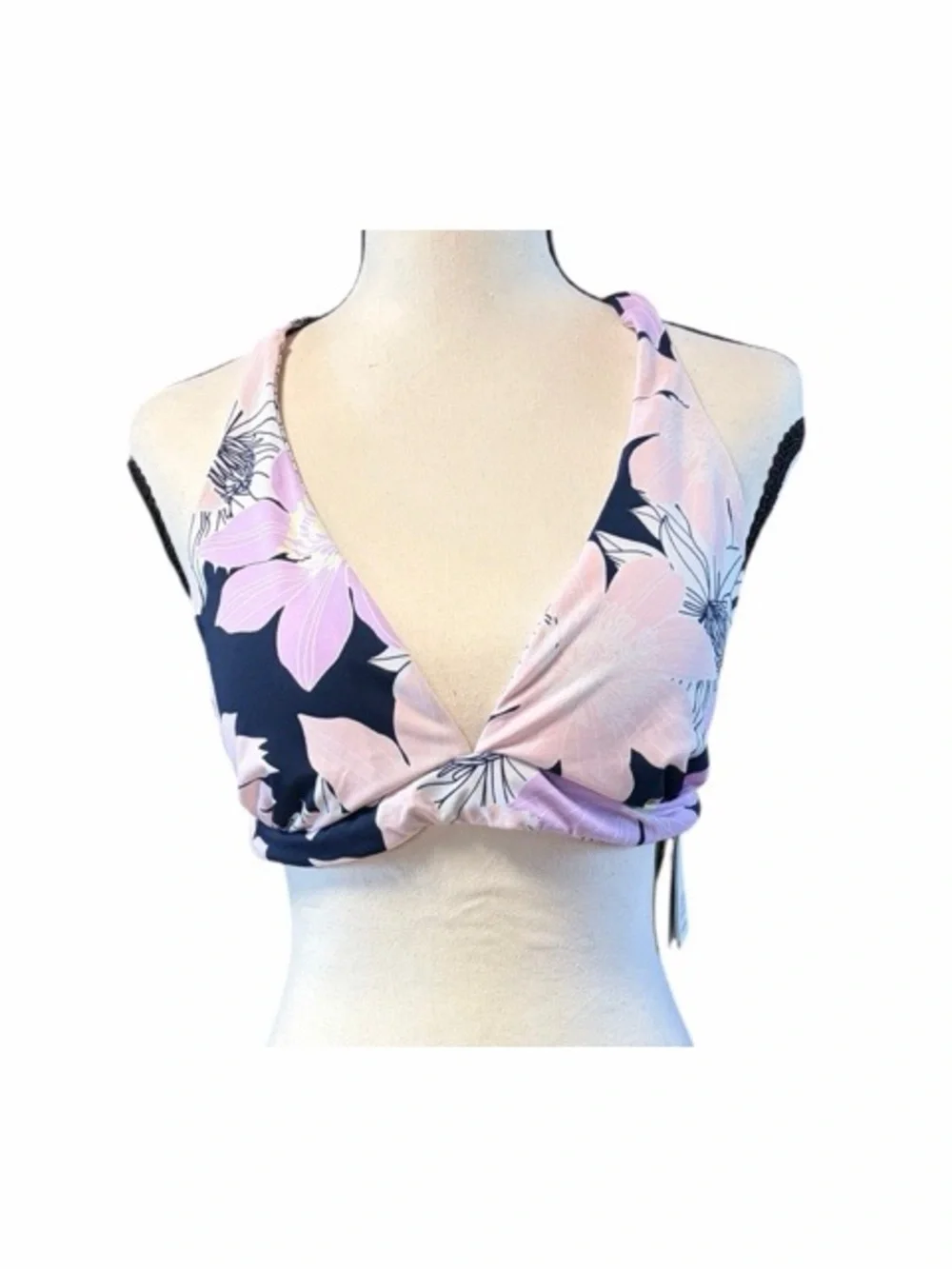 Carve Designs Beth Reversible Triangle‎ Halter Bikini Top NWT